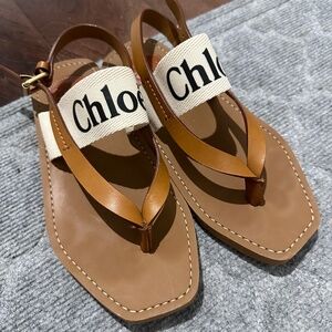 Chloe Woody Strap Sandals